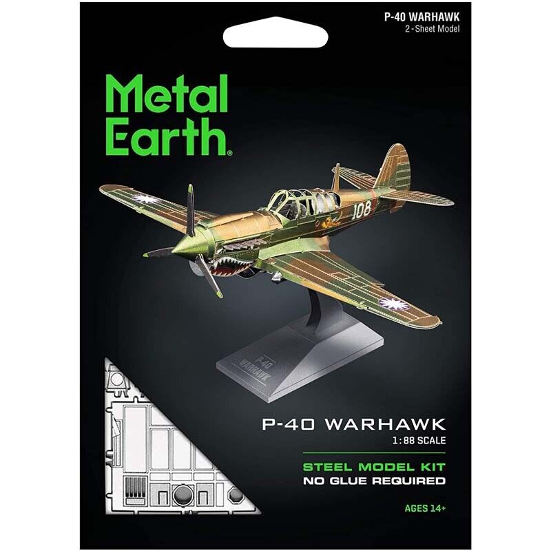 P-40 Warhawk - Puzzle 3D Metal2