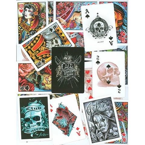 Naipe - Bicycle - Club Tattoo2