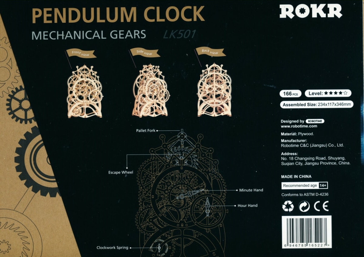 Reloj de Péndulo - Puzzle 3D Madera2