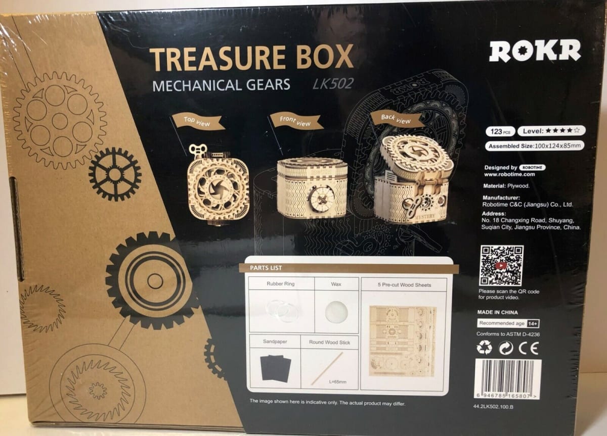 Caja del Tesoro de Madera - Puzzle 3D2
