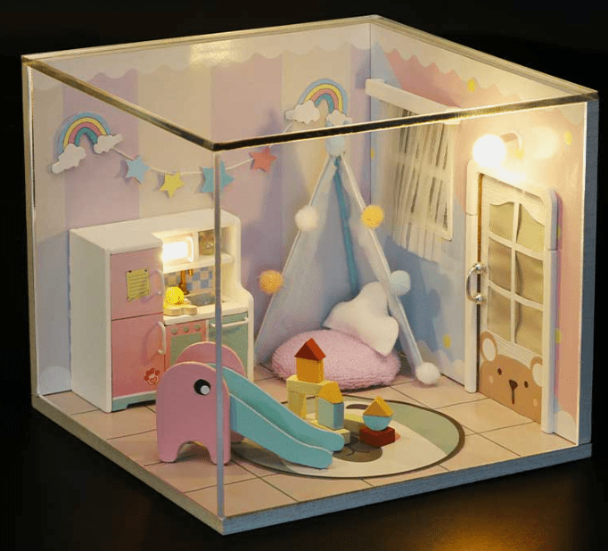 Rainbow House - Casita Miniatura2