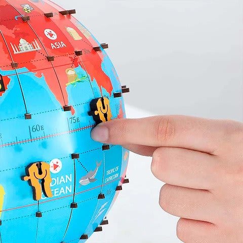 Globo Terraqueo Educativo Armable2