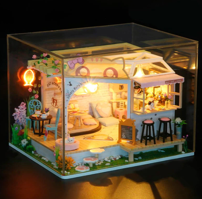 Cat Cafe Garden - Casita Miniatura2