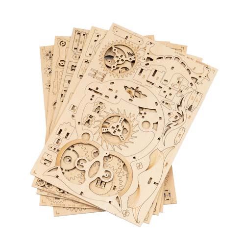 Reloj de Búho - Puzzle 3D Madera3
