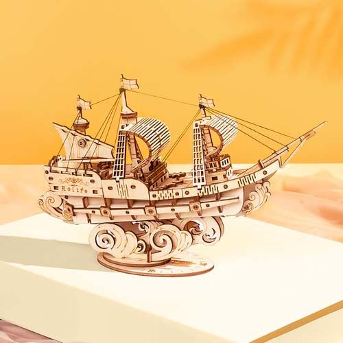Sailing ship - Puzzle 3D Madera3