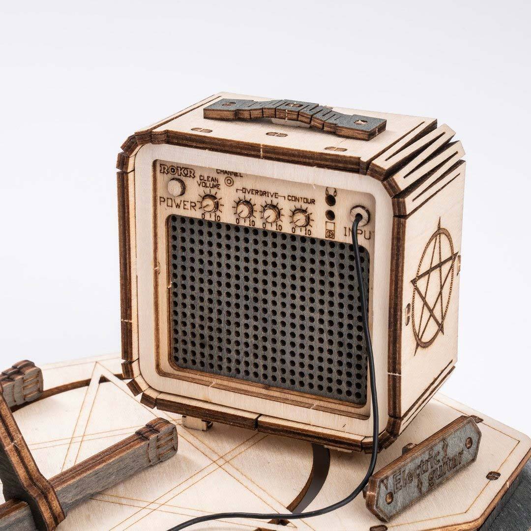 Guitarra Eléctrica - Puzzle 3D Madera3