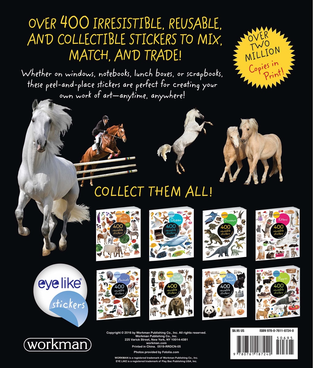 Libro Eyelike Stickers: Caballos3