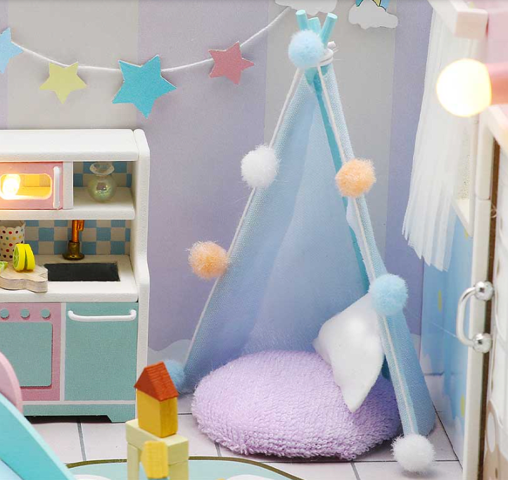 Rainbow House - Casita Miniatura3