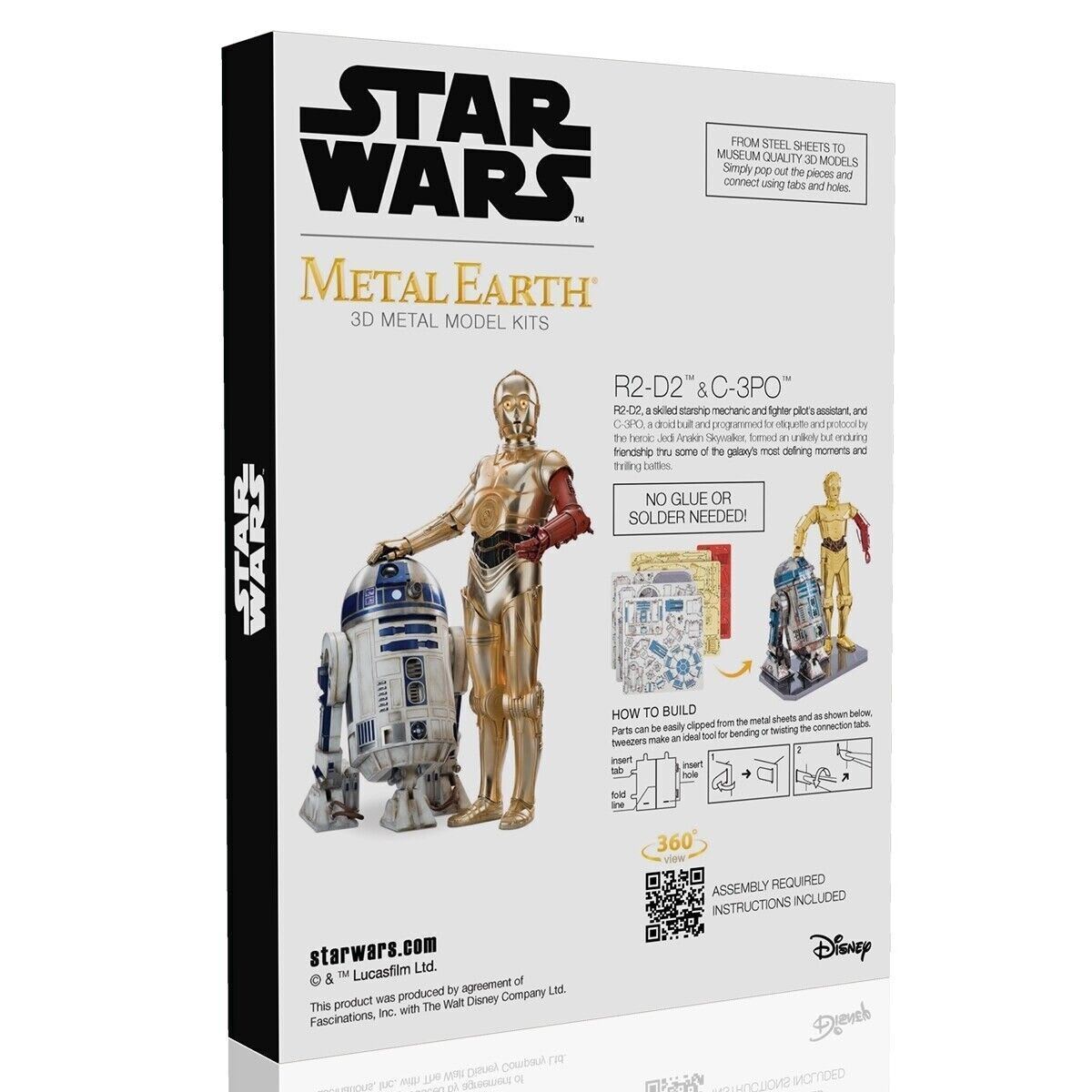 R2-D2 y C-3PO - Puzzle 3D Metal3