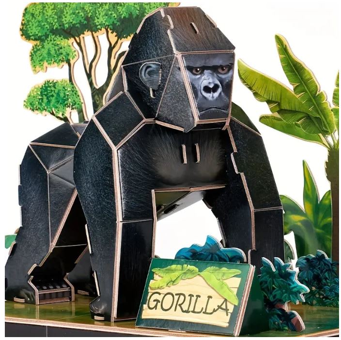 Gorilla - Puzzle 3D (34 pcs)1