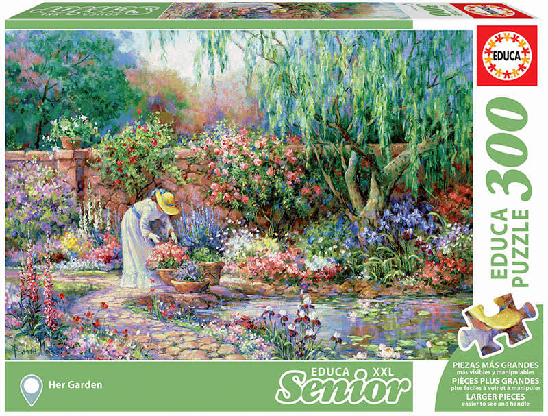 Educa: Her garden XXL (300 pcs) - Puzzle 2D1