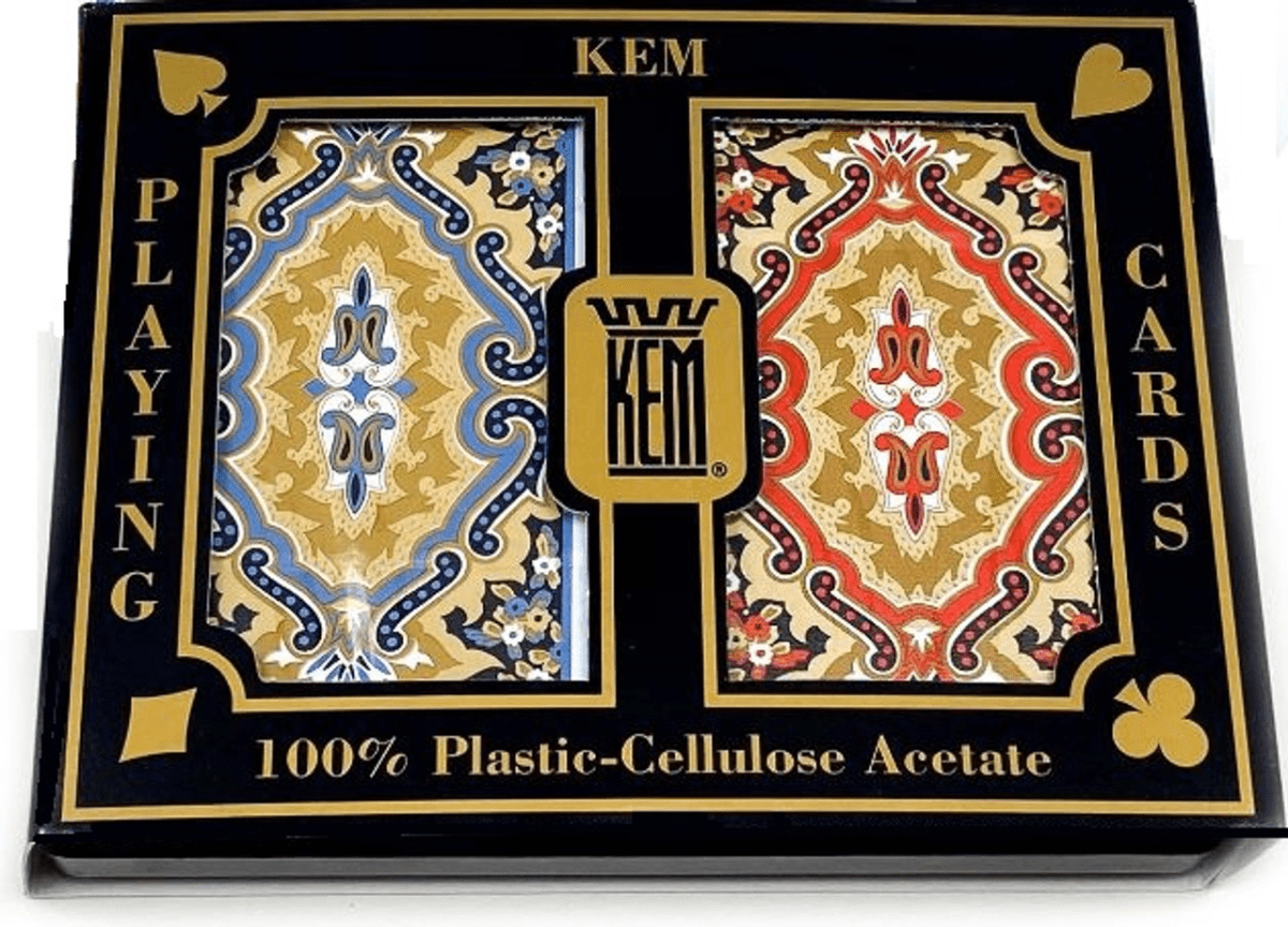 Kem Paisley Playing Cards: Bridge, European 4 Pip Index, 2-Deck Set3
