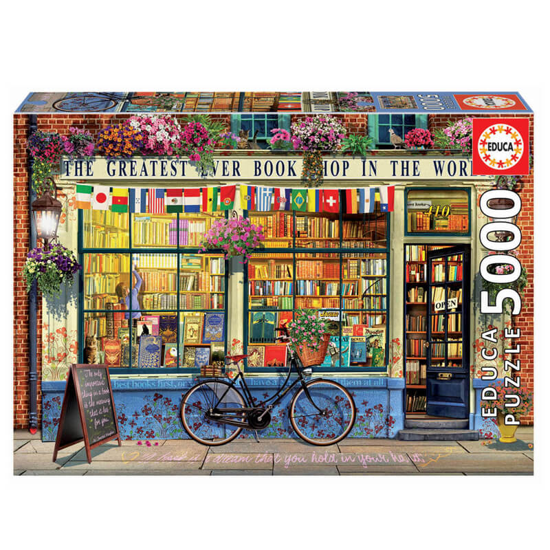 Educa: La mejor libreria del mundo (5000 pcs) - Puzzle 2D1