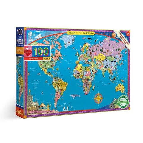 Eeboo: World map (100 pcs)1