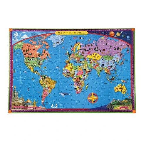 Eeboo: World map (100 pcs)3