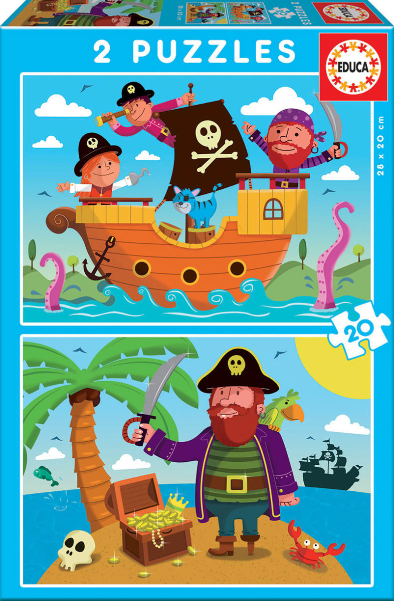 Educa: Piratas Puzzle progresivo 2 en 11