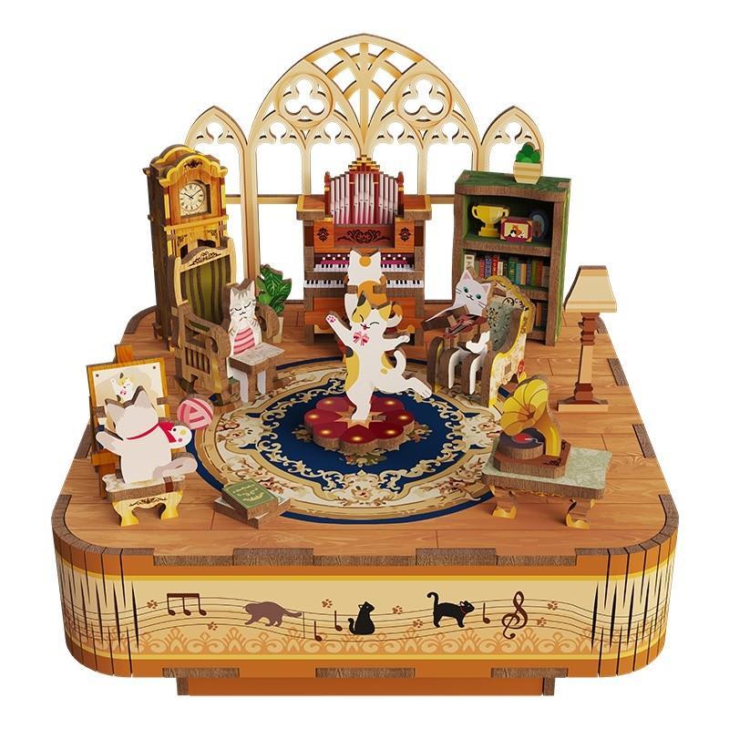 Cats Family Music Box1