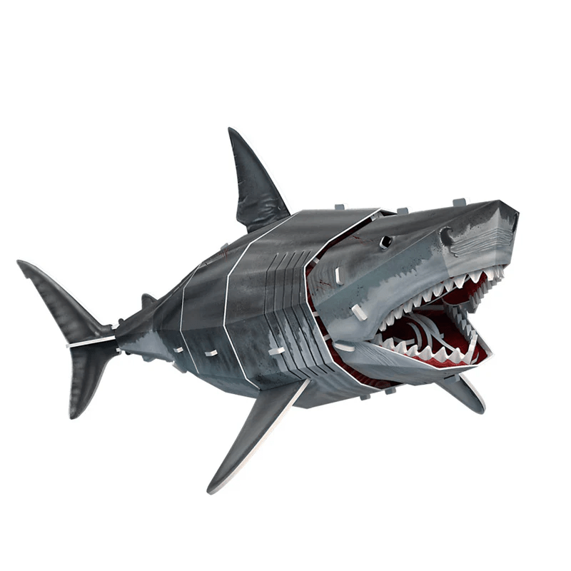 Gran tiburón blanco puzzle 3D Cubicfun Natgeo1