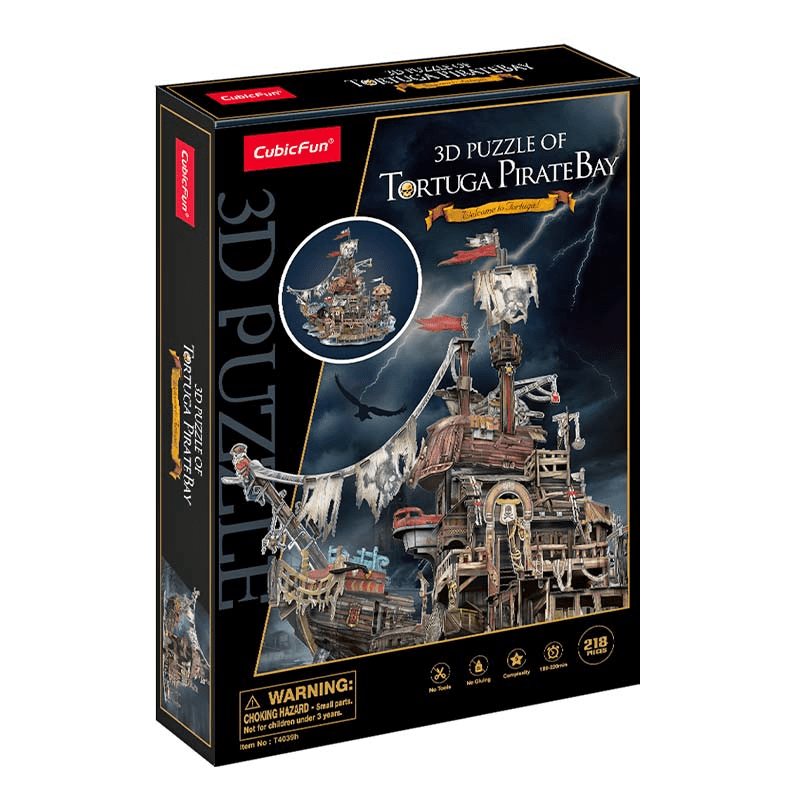 Isla Tortuga Pirata Bay Armable Puzzle 3D 218 Piezas2