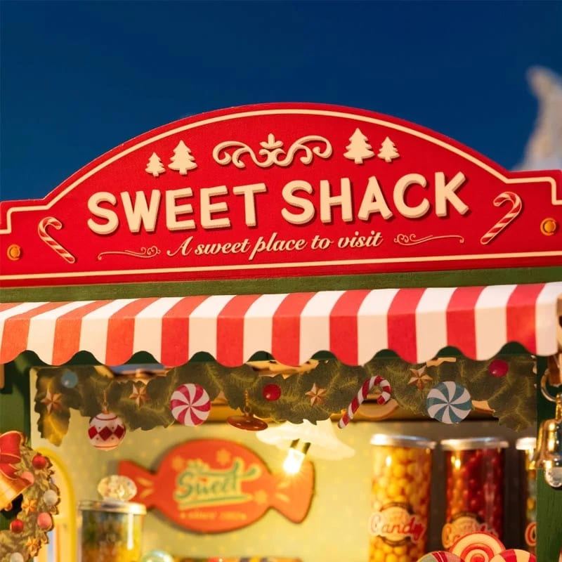 Miniature House Christmas Candy Stand4