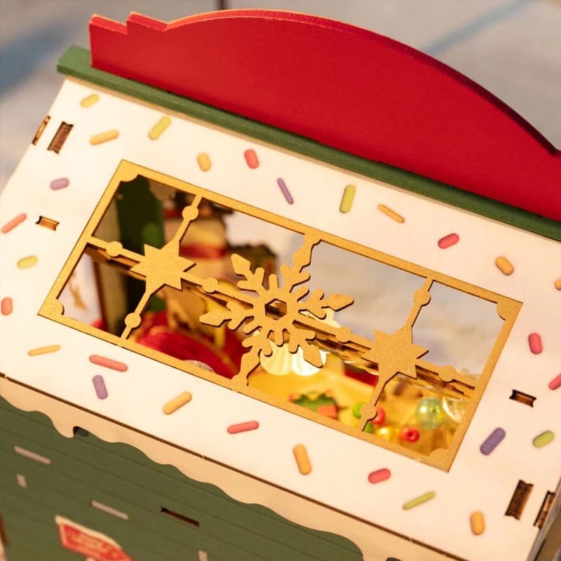 Miniature House Christmas Candy Stand6