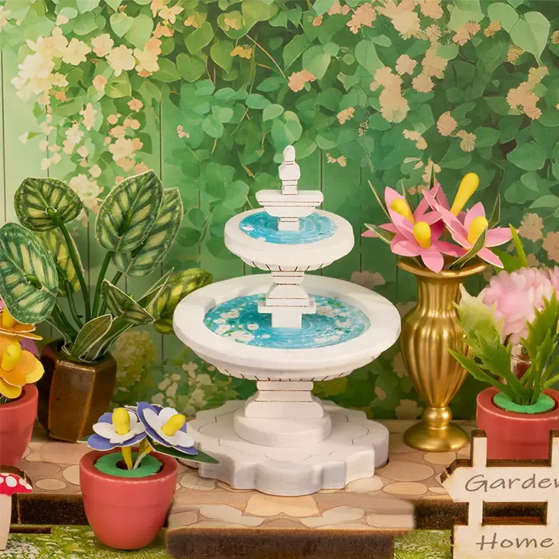 Mini Store Green Fountain Garden Rolife4