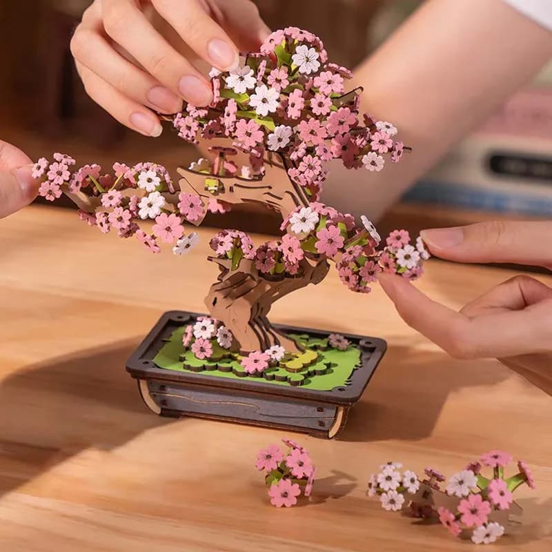Sakura Bonsai de Madera Rolife3