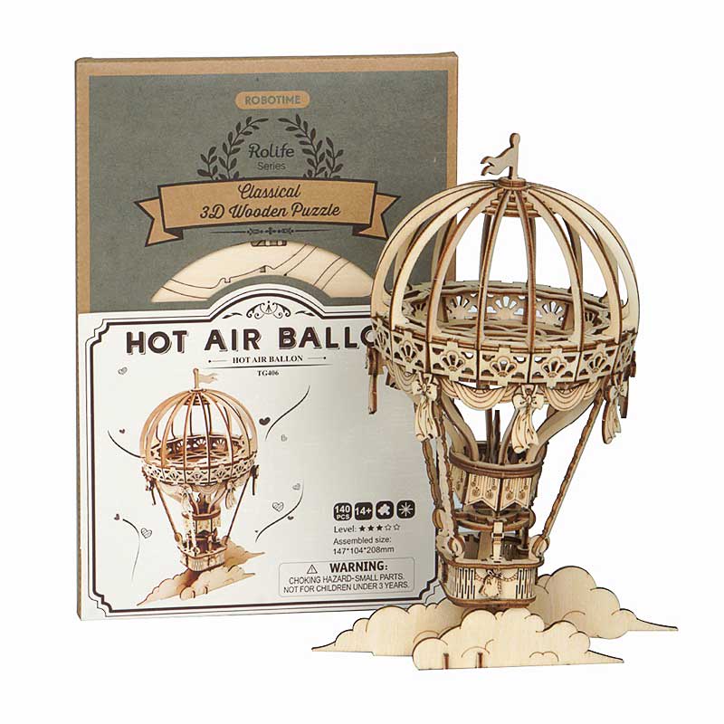 Hot Air Balloon - Armable de madera1