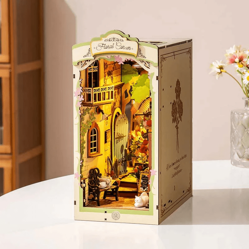 Floral Corner con Cover Dust Booknook Rolife2