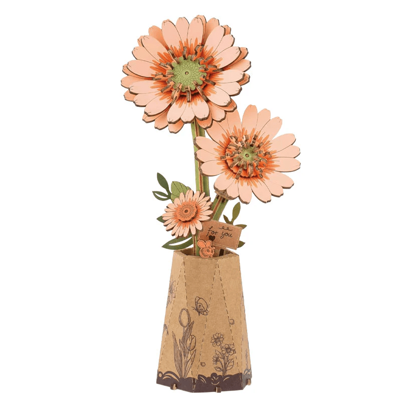 Flor Gerbera Light Orange Rowood2