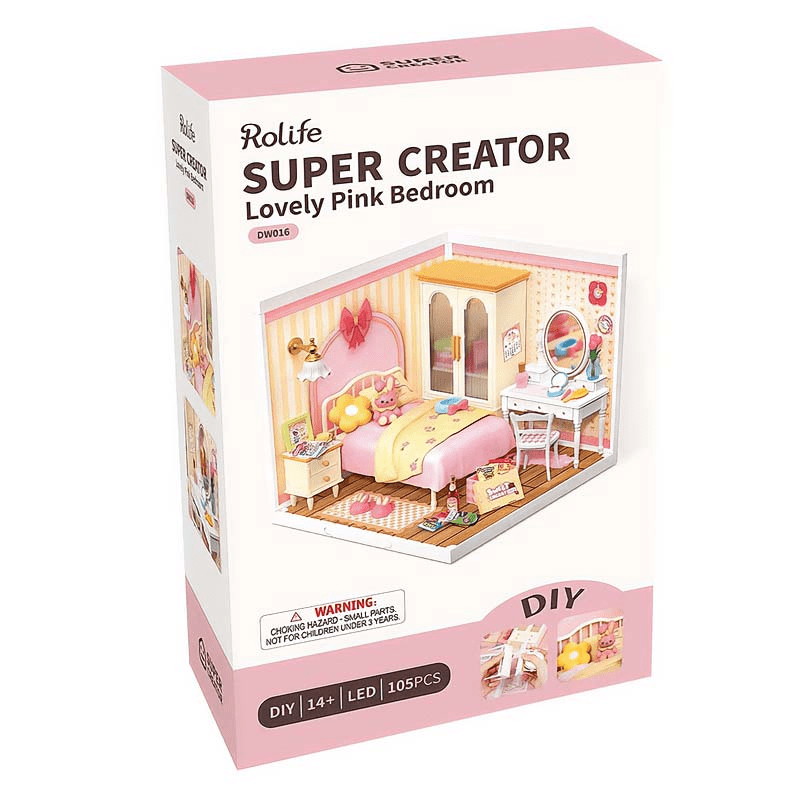 Super Creator Lovely Pink Bedroom Rolife1