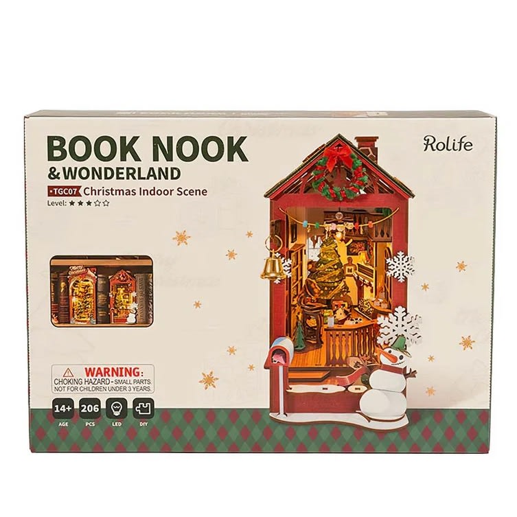 Book Nook Christmas Indoor Scene1