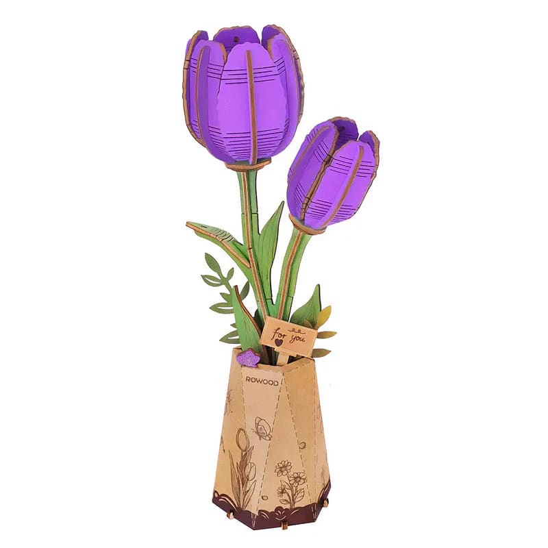 Flor de madera Purple Tulip1