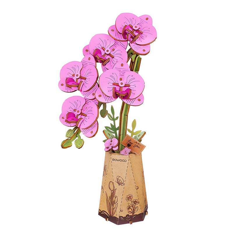 Flor de madera Purple Moth Orchid2