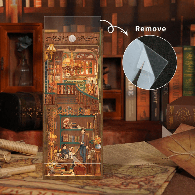 Violin Detective Agency separador de libros Tonecheer2