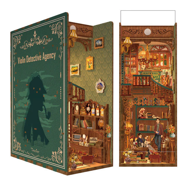 Violin Detective Agency separador de libros Tonecheer4