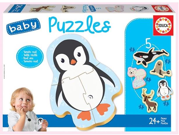 Educa: Animales polares Puzzle progresivo 5 en 11