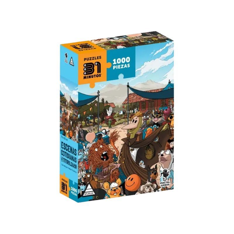 Puzzle 1000 Piezas - 31 Minutos - Escenas Cotidianas de Titirilquén1