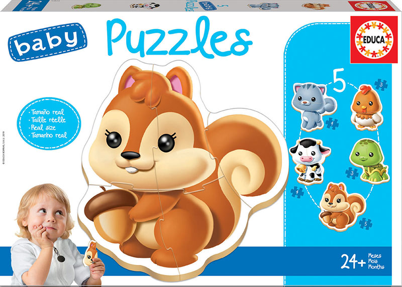 Educa: Animales Puzzle progresivo 5 en 11
