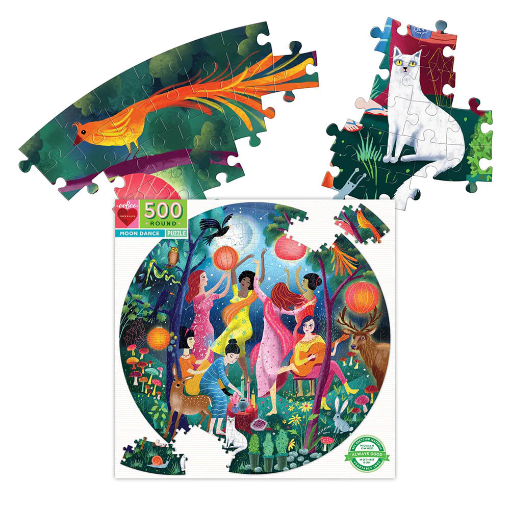 Eeboo: Moon Dance Puzzle redondo (500 pcs)1