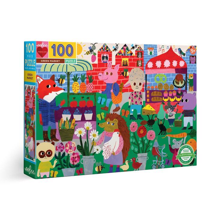 Eeboo: Green Market (100 pcs)1