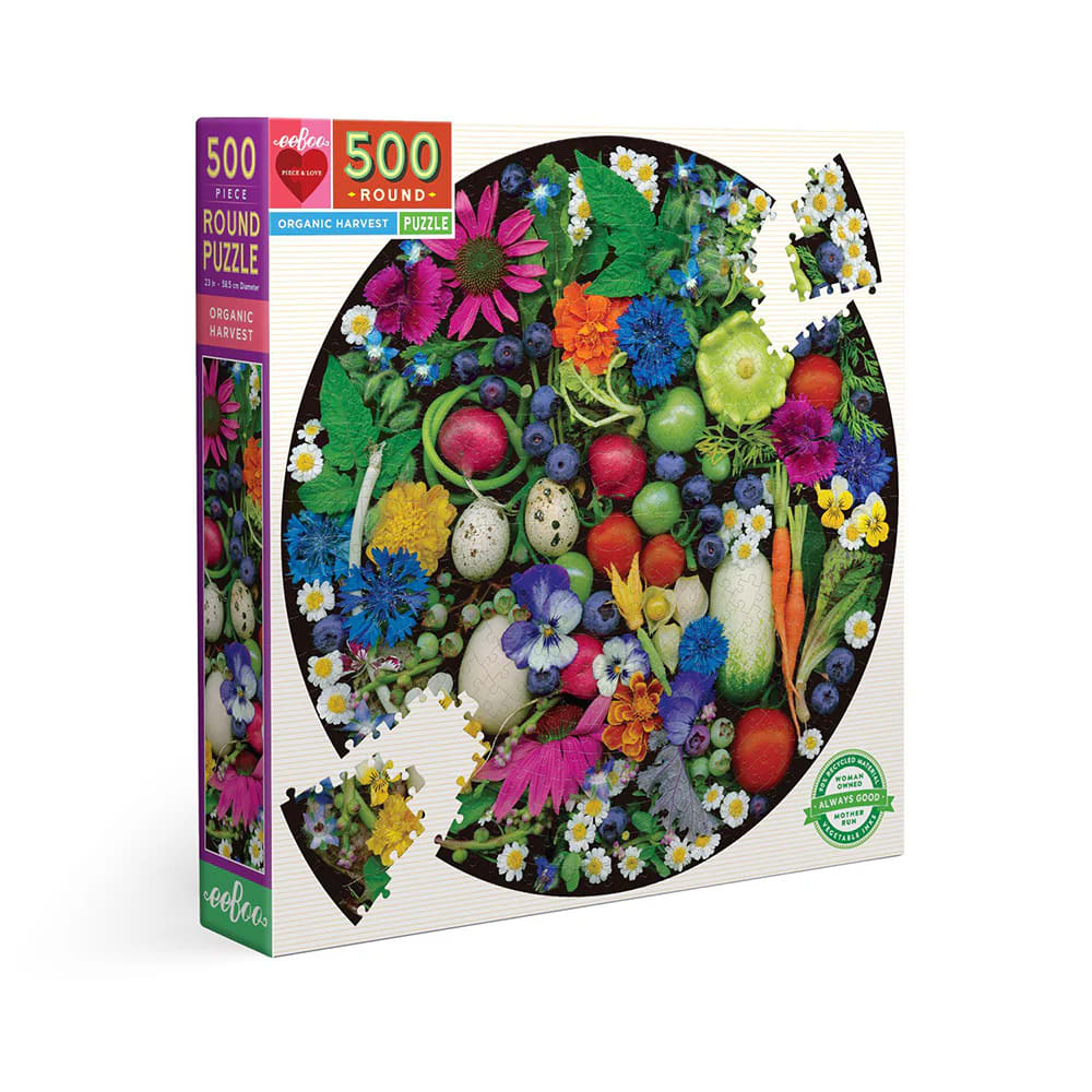 Eeboo: Organic Harvest - Puzzle redondo (500 pcs)2