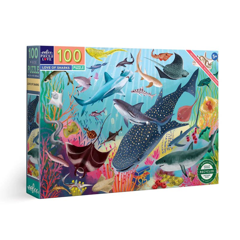 Eeboo: Love of Sharks (100 pcs)1