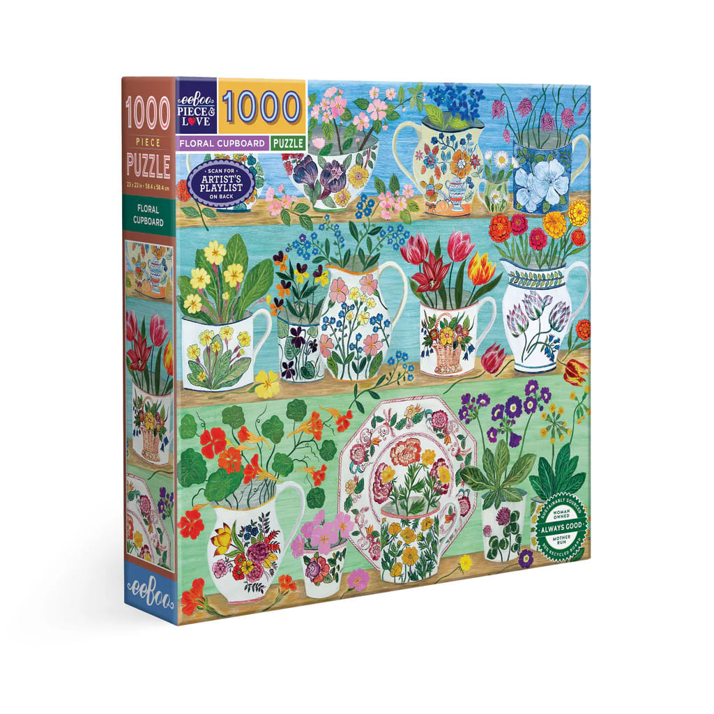 Eeboo: Floral Cupboard (1000 pcs)1