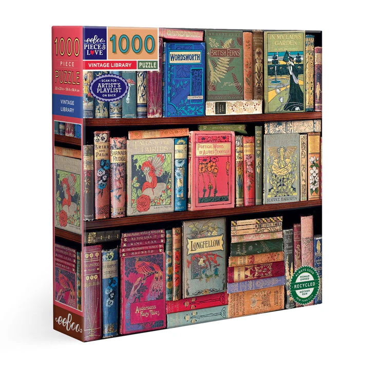 Eeboo: Vintage Library (1000 pcs)1