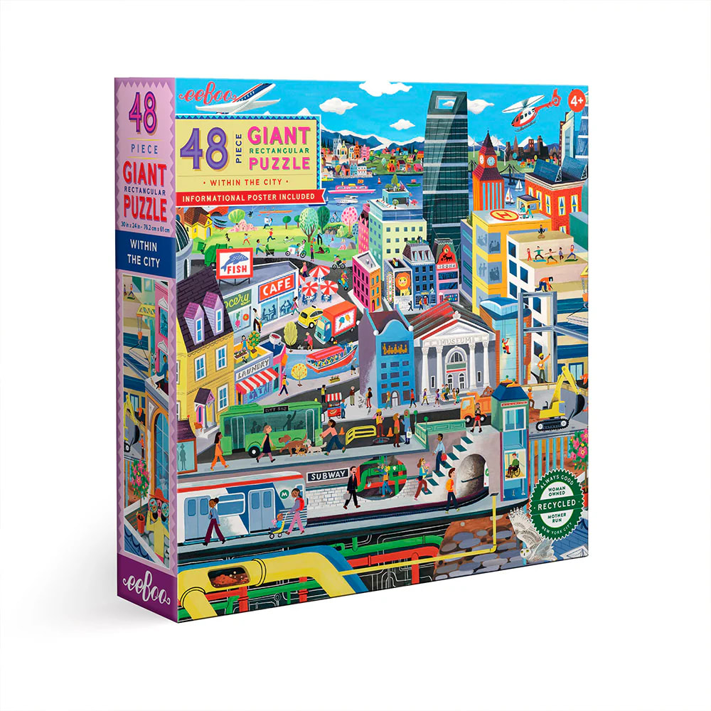 Eeboo Giant Puzzle: Within the city (48 pcs)1
