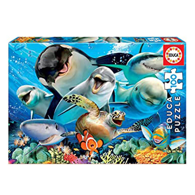 Educa: Selfie bajo el agua (100 pcs) - Puzzle 2D1