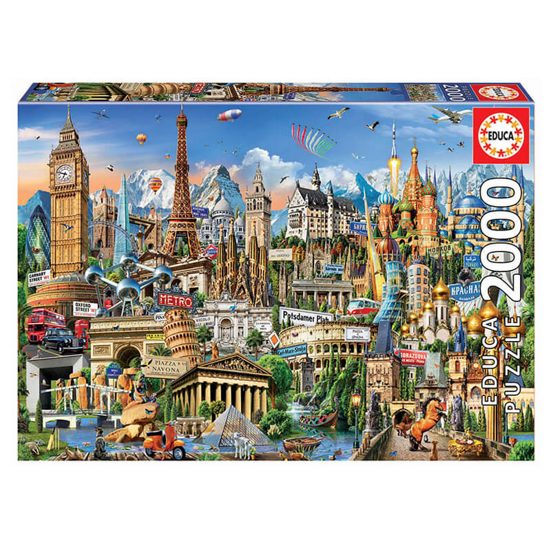 Educa: Símbolos de Europa (2000 pcs) - Puzzle 2D1