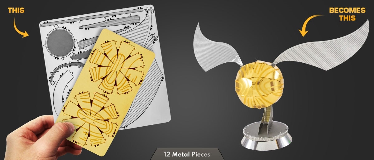 Golden Snitch - Puzzle 3D Metal3