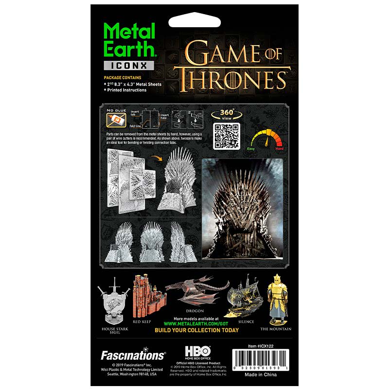 Iron Throne - Puzzle 3D Metal3